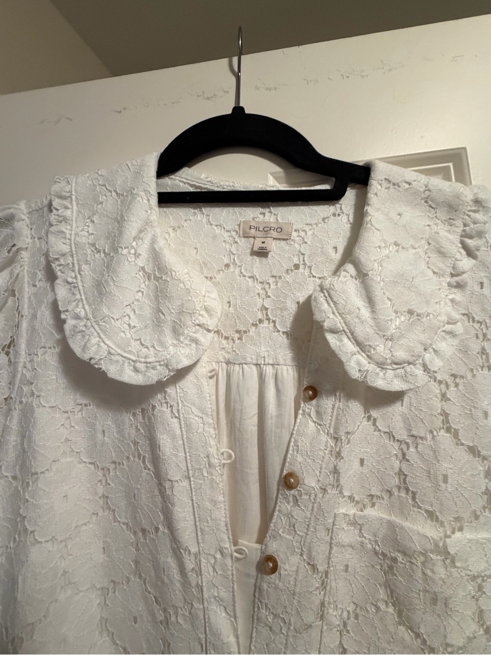 Pilcro Keira Lace Mini Dress SZ M - Picture 7 of 8